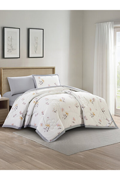 Doona Comforter Set Single Size, 4-Pcs, 170x230 cm, Printed, All Season, Microfiber, 350 GSM