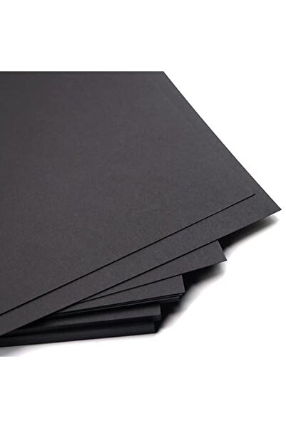 Xess A4 Black Paper 350GSM, 20 Sheets Thick Dark Black Paper Card for Chalkboard, Scrapbook, Greetings, I