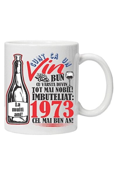CRD PRINT Personalized mug 'Un Vin Bun', 1973, CRD PRINT, 330ml, white