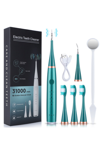 OEM 6-in-1 Electric Dental Cleaning Kit, Home Use, Electric Toothbrush & Tartar Remover