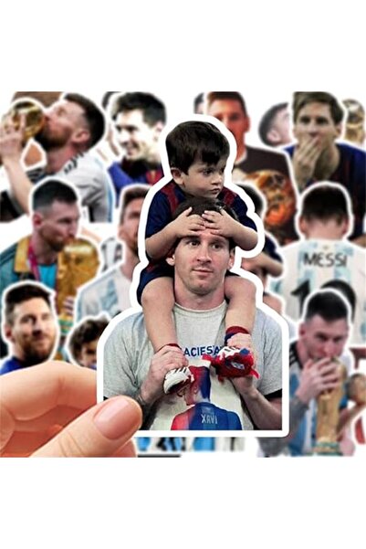 Xess ملصق فينيل لطيف مقاوم للماء من ميسي، 20 قطعة