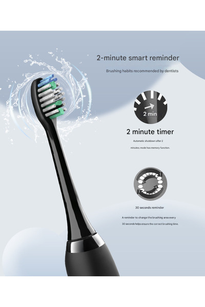 OEM 8-Head Adult Electric Toothbrush Rechargeable Soft Bristles Magnetic Levitation Sonic Toothbrush