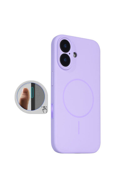 Apple Husa MagThin pentru iPhone 16 Plus, SoftTouch, Camera Control, TPU, Lig...