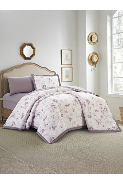 Doona Comforter Set Single Size, 4-Pcs, 170x230 cm, Printed, All Season, Microfiber, 350 GSM