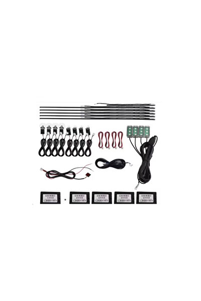 Universal Professional RGB Auto Ambient Light Kit – 18 Acrylic Modules with Wireless Control and App Control