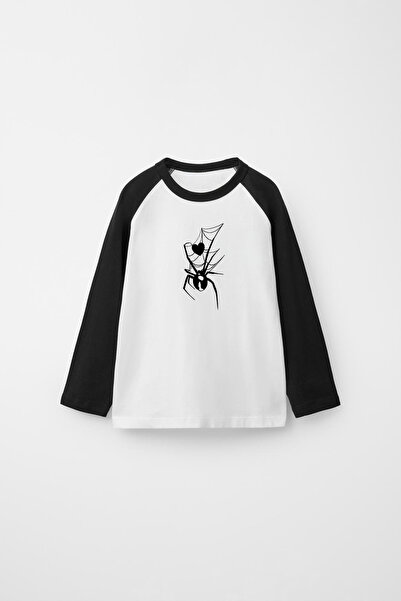 Freak Tshirt Reglan Sleeve Long Sleeve Printed White Black T-Shirt