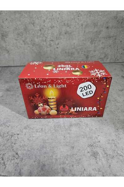 IRILIS Christmas Linear Installation, 200 LED, 18m + 1.5m cable, Green Wire, Multicolor, 8 Light Effects