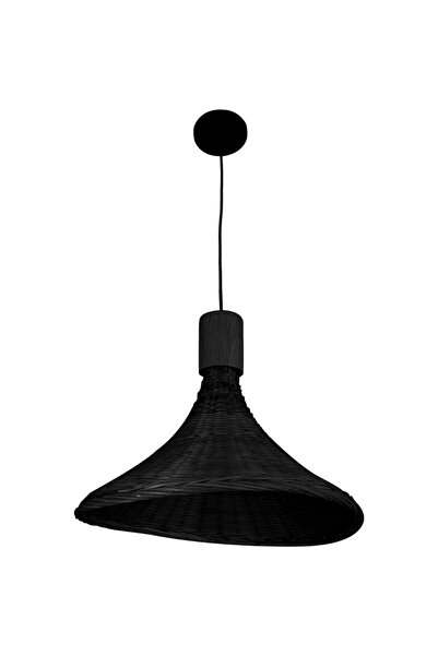 HAMER Rope chandelier gives the space a black visual texture. E27, 30 cm diameter.