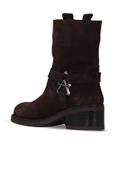 Bueno Shoes Brown Suede Women's Heeled Boots 39Wb1430