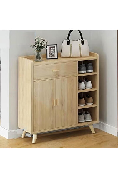 KEKE Modern Wooden Shoe Cabinet with Drawer & Shelves – Space-Saving Entryway Shoe Storage Organizer