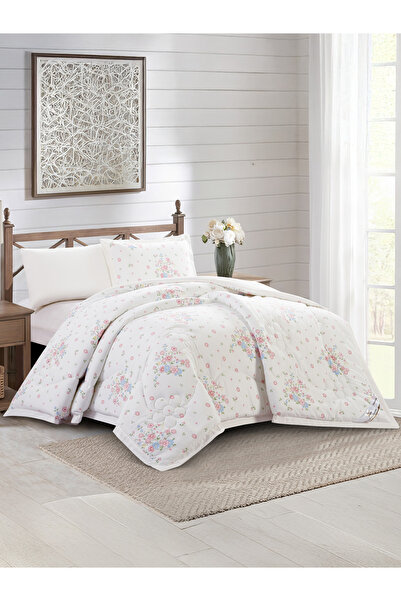 Doona Comforter Set Single Size, 4-Pcs, 170x230 cm, Printed, All Season, Microfiber, 350 GSM