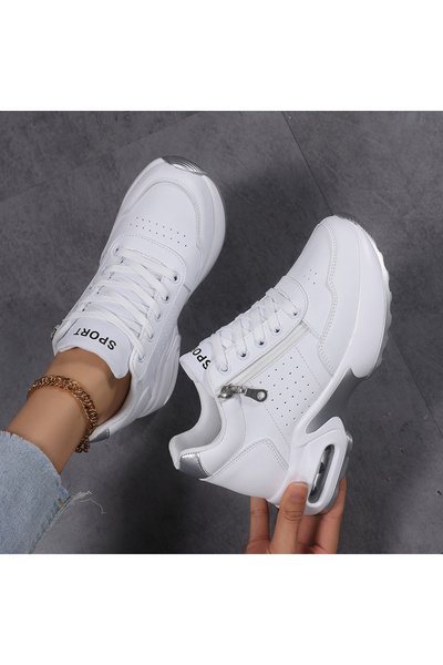 SOSENFER Women's sneakers, white running shoes