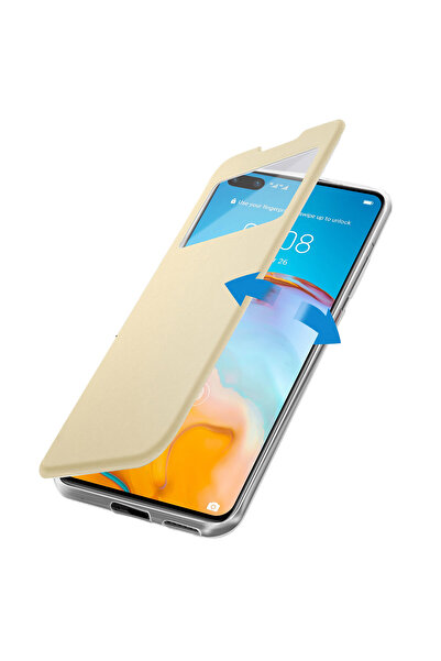 Samsung FlipView Case for A6 Plus (2018) - Magnet View, Gold