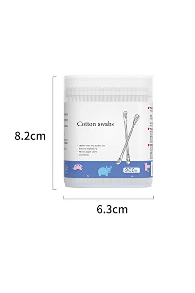 Generic Baby Cleaning Cotton Swabs, Pure Cotton Double-Ended Cotton Buds, Cleaning Cotton Swabs for Children