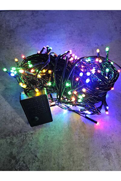 IRILIS Christmas Linear Installation, 200 LED, 18m + 1.5m cable, Green Wire, Multicolor, 8 Light Effects