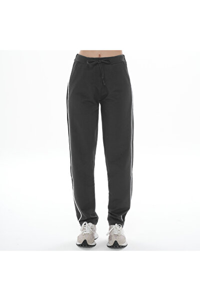 ASN Wear Asn Concept Women's Burgundy High-Waisted Sweatpants with Double Side Stripes (Available in Plus Size)