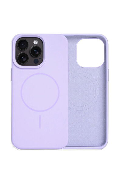 Apple Husă MagThin pentru iPhone 15 Pro, Smooth Soft, MagSafe, Violet deschis