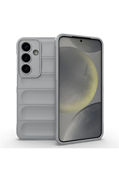 Samsung Husa Wave S25, Microfibră, Grip Anti-Șoc, TPU, Gri Fumuriu