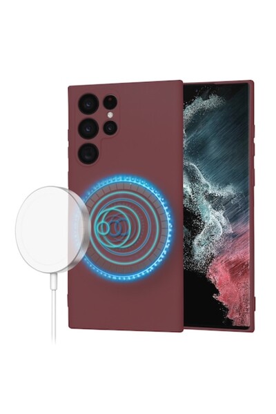 Velo Silicone Case for Samsung Galaxy S22 Ultra 5G - Plum Crazy Red (P3667)