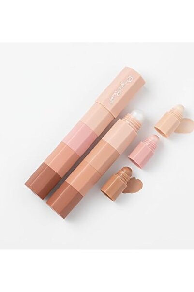 Xess 4-in-1 Nude Cream Eyeshadow Stick, Matte Eye Shadow Face & Eye Highlighter Pen, Matte Nude Eye Makeu