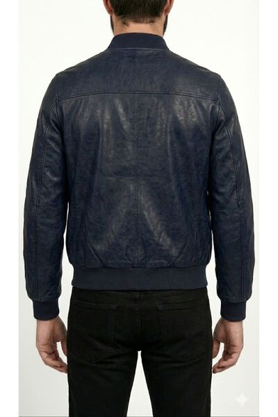 Plus Scorpion Men's casual leather jacket