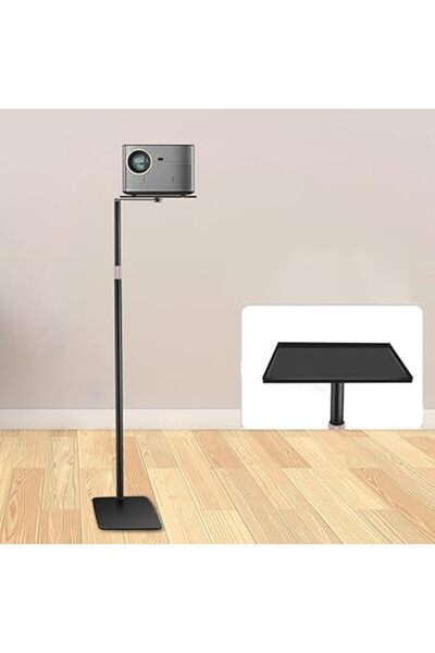 Xess ZYTSHOP Universal Projector Floor Stand, Projector Stand with Imperial 1/4 Gimbal, Tray, Adjustable
