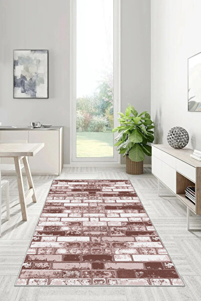 df home Salon Halısı Mutfak halısı Yolluk Geometrik İskandinav Eskitmeli Diji...