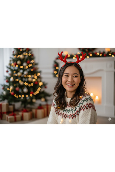 fly3d Yılbaşı Geyik Taç Parti Süsü