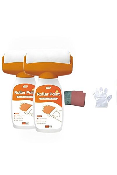 Xess 500g Wall Repair Paint Kit With Roller 2pcs, Includes Sandpaper and Gloves, Low-Odor Latex Paint f