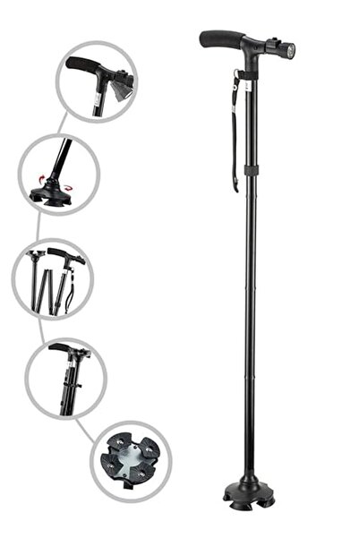 Xess Folding Cane with Led Light, Adjustable Canes and Walking Sticks for Men and Women, Walking Cane Sti