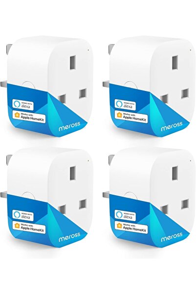 MEROSS Mini Smart Plug 4 Pack — WiFi Smart Plugs Compatible with HomeKit, Alexa, Google Home