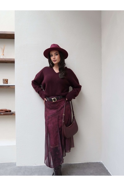 ESRAHELVACI Асиметрична спідниця з підв'язками