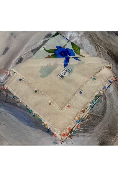 REYYAN İPEK YAZMA El yapımı, iğne oyalı tülbent (çeyizlik, hediyelik)