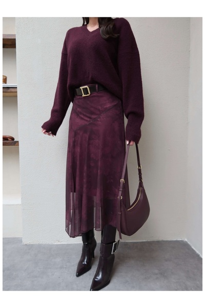 ESRAHELVACI Асиметрична спідниця з підв'язками