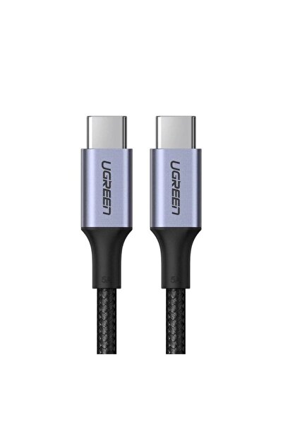 Ugreen USB-C TO C Cable Alu Case with Nylon Braided 5A PD 100W Fast Charging 1m BK