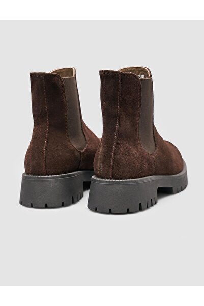 Cabani 100% Suede Leather Brown Women's Casual Boots