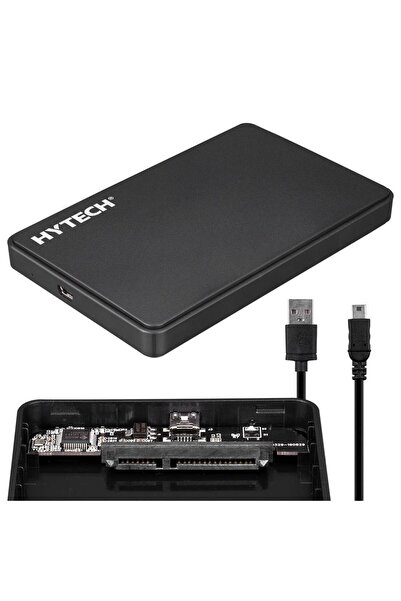Genel Markalar HY-HDC21 2.5" USB 2.0 SATA Harici Hard Disk Kutusu Siyah
