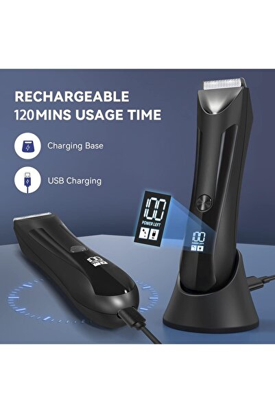 genernic Necomi Body Hair Trimmer and Electric Shaver - Waterproof Groin Trimmer for Men