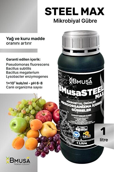 BMUSA Steelmax 1lt Mikrobiyal Gübre