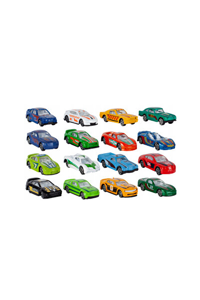 MalPlay set of 16 metal toy cars, 1:64 scale