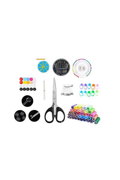 LEAN Sewing kit, multicolor, 26 x 20 x 4 cm, 228 pieces, 20748