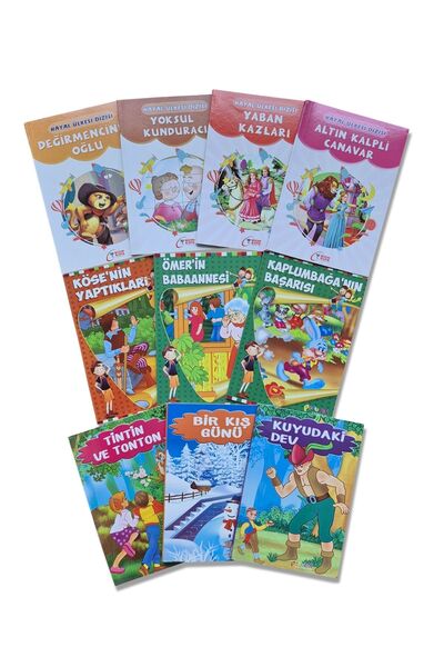 TEK YAYINCILIK 2. 3. 4. Sınıflar İçin Görselli Çocuk Hikaye Öykü Kitapları ( karma 10 kitap ) - her kitap 48 sayfa