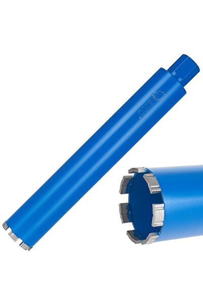 GEKO Carotă diamantată pentru găurire umedă/uscată, 72 x 10 x 450 mm, 7 segmente, 1 1/4", G65212