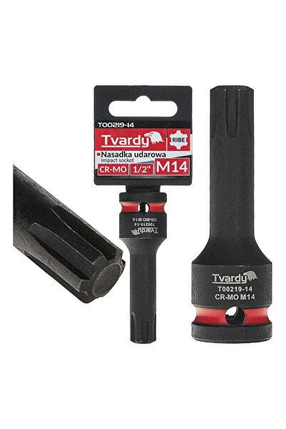 Tvardy RIBE Impact Socket 1/2" M14 Cr-Mo, T00219-14