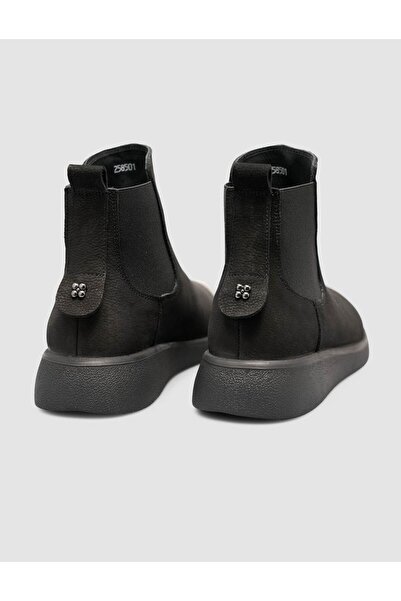 Cabani Genuine Leather Black Winter Women's Casual Boots