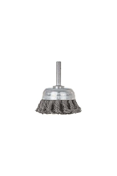 GEKO Twisted wire cup brush with shank, 50 mm, G00624-1