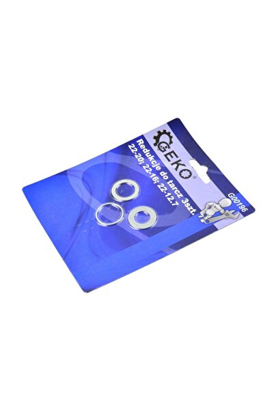 GEKO Set de 3 inele de reducție pentru discuri 22/20 - 16 - 12,7 mm, G00196