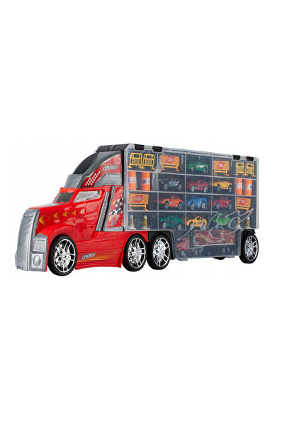 MalPlay Truck Set with Toy Cars and Play Mat, 29 Pieces