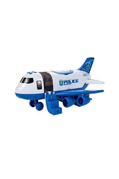 MalPlay Interactive plane set with road signs and police vehicles, 11 pieces, 108155