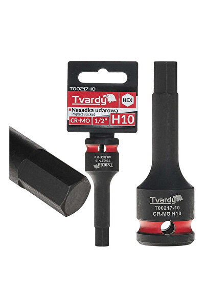 Tvardy Impact Hex Socket 1/2" H10, Cr-Mo (T00217-10)